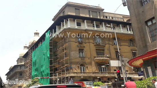  عمارات الخديوية تخضع لأعمال الترميم بأمر من محافظ القاهرة  -اليوم السابع -5 -2015