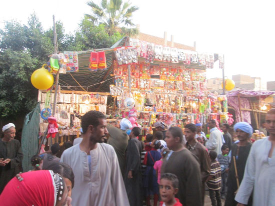 الأهالى يحتفلون بمولد الشيخ العشى بالأقصر -اليوم السابع -5 -2015