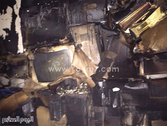 حقائب محترقة أتت عليها النيران -اليوم السابع -5 -2015