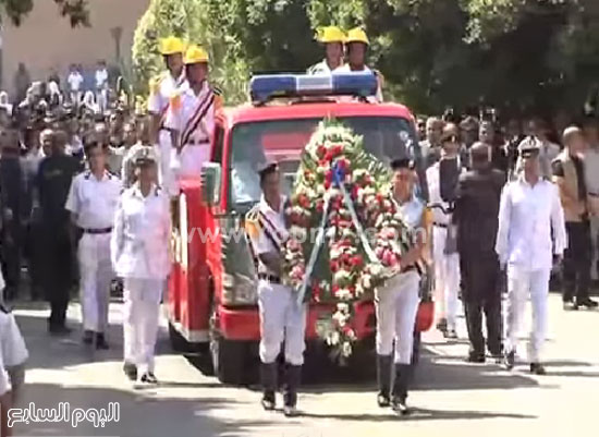 جنازة عسكرية للشهيد رامى الجنجيهى  -اليوم السابع -5 -2015