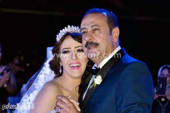 العروسان عمرو مكين وسناء يوسف -اليوم السابع -5 -2015