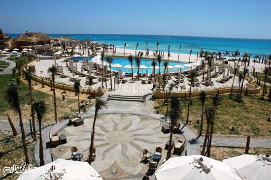 شاطئ أحد الفنادق التى تستقبل السياح -اليوم السابع -5 -2015