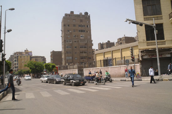 1_ أحد التقاطعات المرورية بمنطقة عابدين  -اليوم السابع -5 -2015