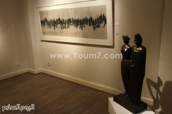 تمثال للفنان محمد ثابت  -اليوم السابع -5 -2015