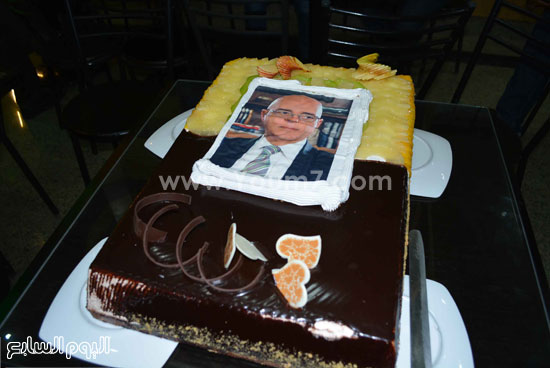 	تورتة الاحتفال بعيد ميلاد سلماوى -اليوم السابع -5 -2015