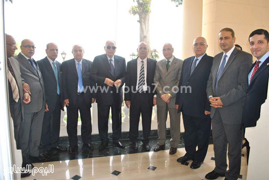 	صورة جماعية للمستشار الزند ورئيس وأعضاء مجلس الدولة  -اليوم السابع -5 -2015