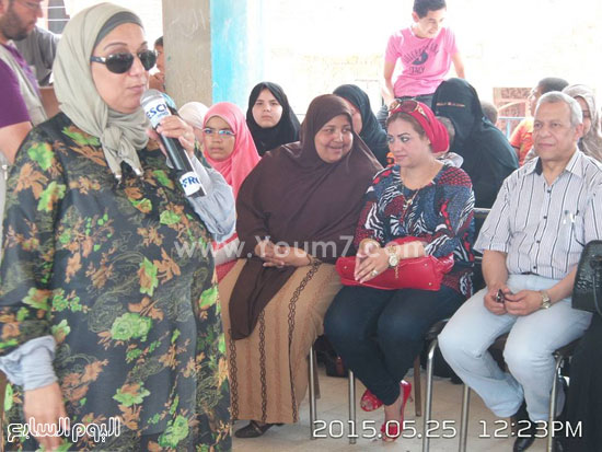 الدكتورة ماجدة عطا أثناء الاحتفال -اليوم السابع -5 -2015