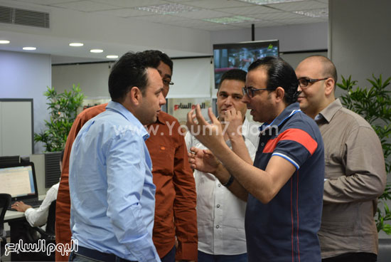 حوار الفنان مع دندراوى الهوارى وعبد الفتاح عبد المنعم رئيسا التحرير التنفيذيين -اليوم السابع -5 -2015