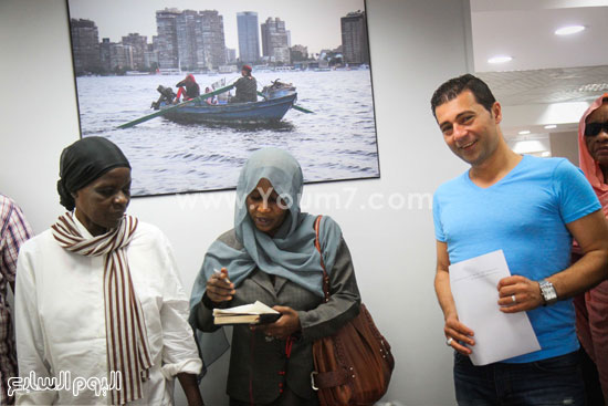 	الزميل جمال عبد الناصر مع الوفد السودانى -اليوم السابع -5 -2015