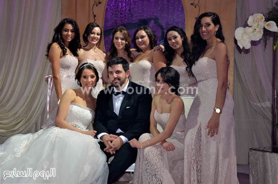 العروسان وصديقات العروس -اليوم السابع -5 -2015