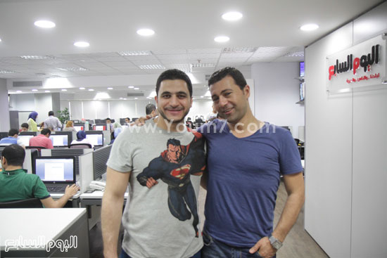 	كريم السبكى والزميل المخرج جمال عبد الناصر -اليوم السابع -5 -2015