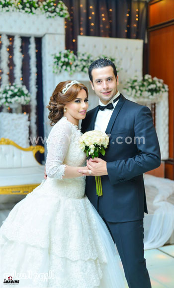 	العروسان أحمد رضوان وآلاء سعد الدين  -اليوم السابع -5 -2015