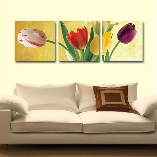 مجموعة لوحات مودرن على شكل أزهار متعددة اللون -اليوم السابع -5 -2015