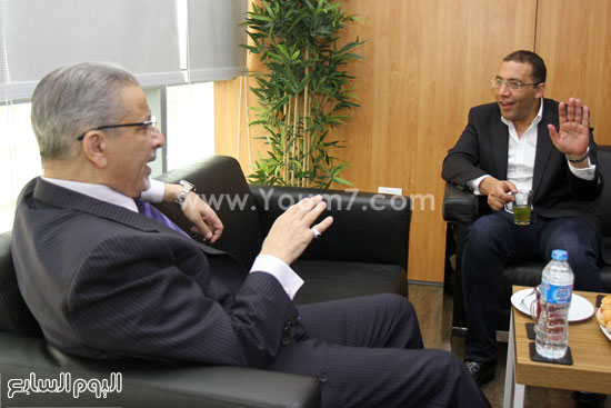 	السفير السعودى أحمد قطان وخالد صلاح رئيس التحرير -اليوم السابع -5 -2015