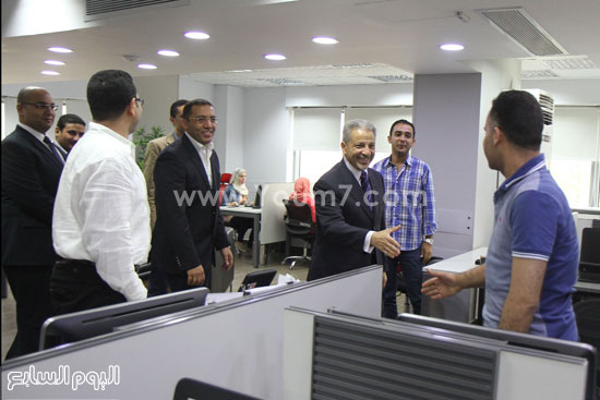 	السفير أحمد قطان داخل الموقع الإلكترونى -اليوم السابع -5 -2015