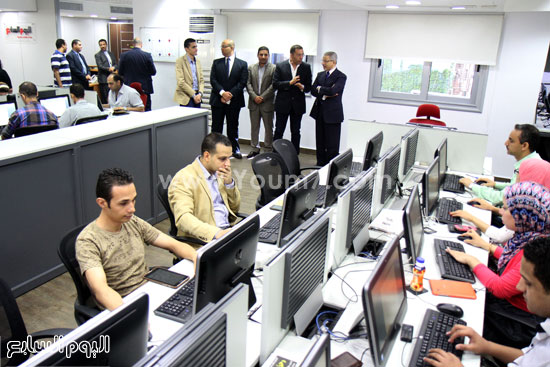 السفير السعودى أحمد قطان داخل صالة التحرير -اليوم السابع -5 -2015
