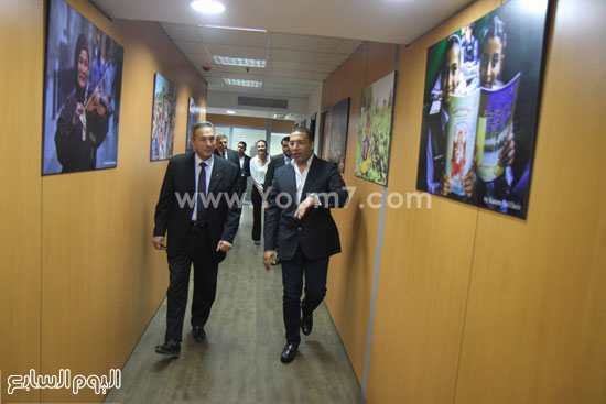 	محمد الإتربى رئيس بنك مصر، والكاتب الصحفى خالد صلاح -اليوم السابع -5 -2015