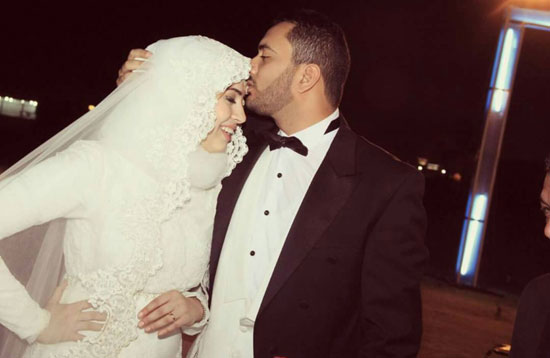 الجبلى مع عروسه -اليوم السابع -5 -2015