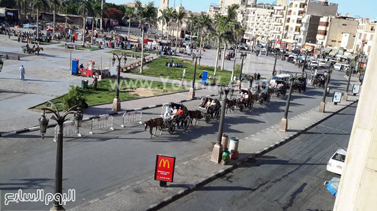  ساحة ميدان أبو الحجاج الأقصرى تتأهب لاحتفالية المولد -اليوم السابع -5 -2015