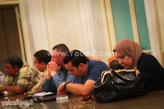  جانب من الصالون السياسى لحزب الوفد -اليوم السابع -5 -2015