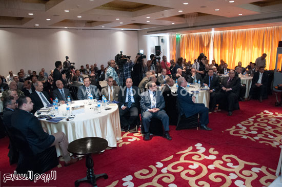 	الحضور ينصتون لكلمة وزير العدل -اليوم السابع -5 -2015