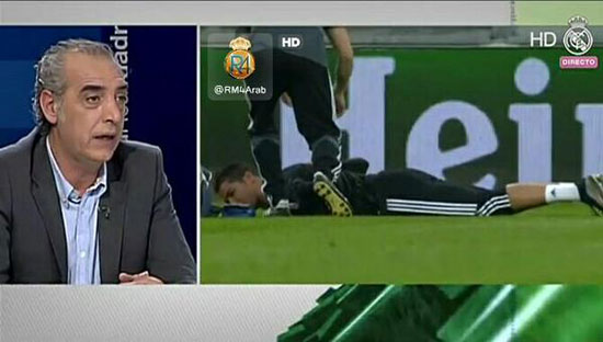 قناة ريال مدريد تنقل إصابة رونالدو -اليوم السابع -5 -2015