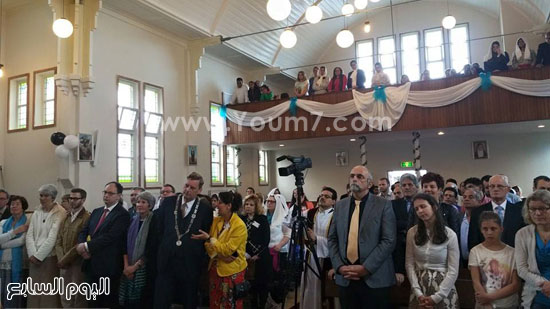 	أقباط المهجر يحضرون مراسم تدشين كنيسة السيدة العذراء والأنبا أرسانيوس -اليوم السابع -5 -2015