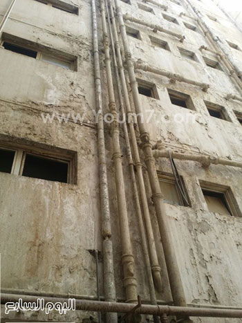	التصدعات بمبنى المستشفى الجديد بجامعة حلوان قبل النقل إليه -اليوم السابع -5 -2015