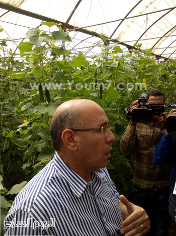 	وزير الزراعة يتابع محاصيل الصوب الزراعية خلال جولة مفاجئة -اليوم السابع -5 -2015