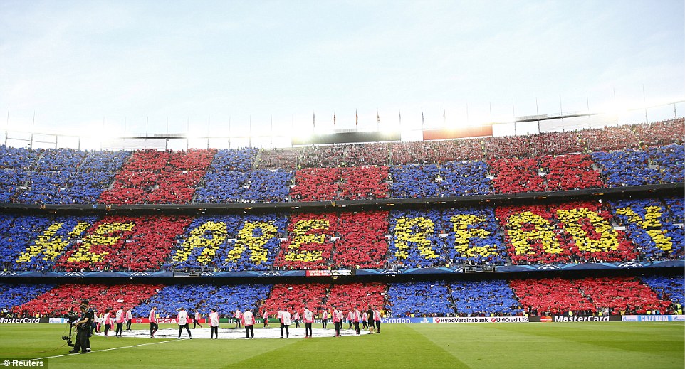 دخلة جماهير برشلونة -اليوم السابع -5 -2015