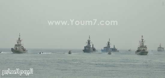  الوحدات البحرية المصرية والبحرينية خلال التدريب المشترك حمد 1  -اليوم السابع -5 -2015