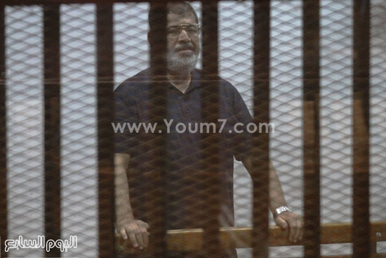 	محمد مرسى داخل القفص -اليوم السابع -5 -2015