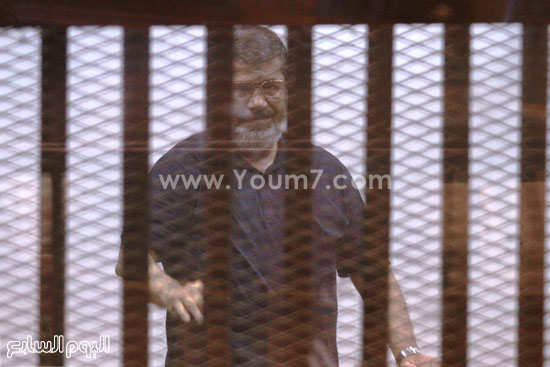 	محمد مرسى ومتابعة سير جلسة التخابر -اليوم السابع -5 -2015