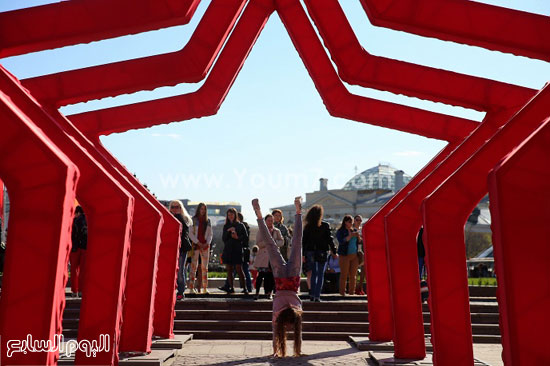 المواطنون الروس فى الساحة الحمراء  -اليوم السابع -5 -2015
