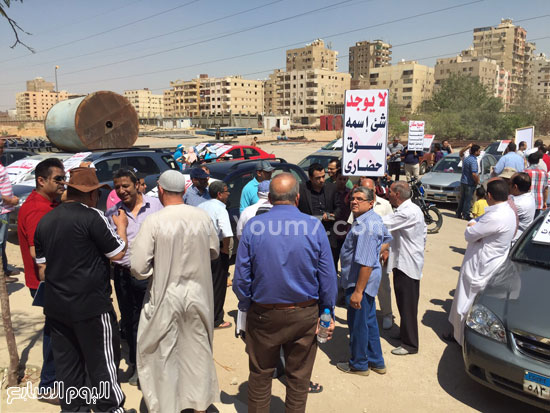 اهالى الحى التاسع والعاشر بمدينة نصر ينظمون وقفه احتجاجية  -اليوم السابع -5 -2015