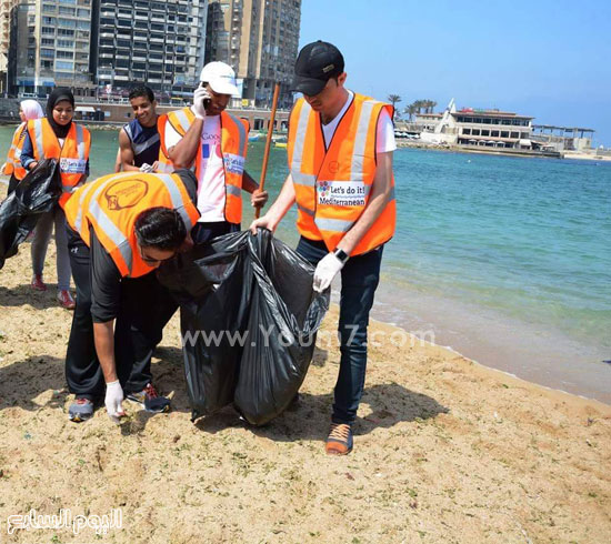 3 الحملة الدولية لنظافة الشواطئ -اليوم السابع -5 -2015