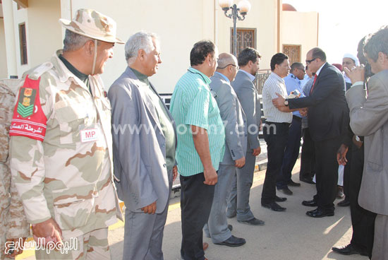  استقبال الليبيين للوفد الليبى بمنفذ مساعد -اليوم السابع -5 -2015
