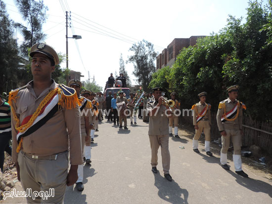 جنازة عسكرية مهيبة للشهيد  -اليوم السابع -5 -2015