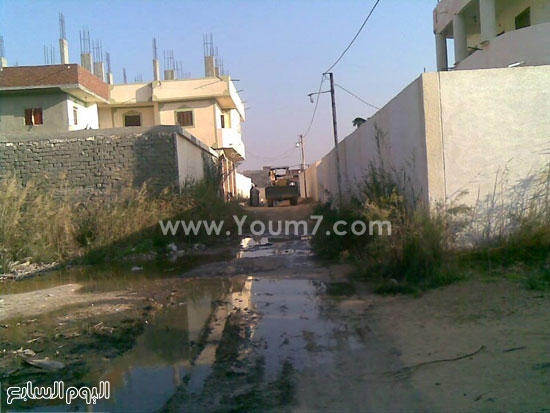 مياه الصرف تغرق أبو تلات غرب إسكندرية -اليوم السابع -5 -2015