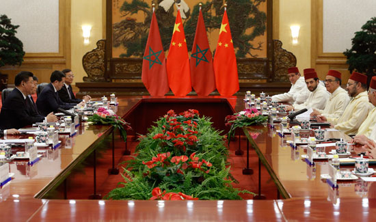 محمد السادس العاهل المغربى يصل بكين فى زيارة رسمية للصين (10)