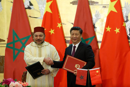 محمد السادس العاهل المغربى يصل بكين فى زيارة رسمية للصين (11)