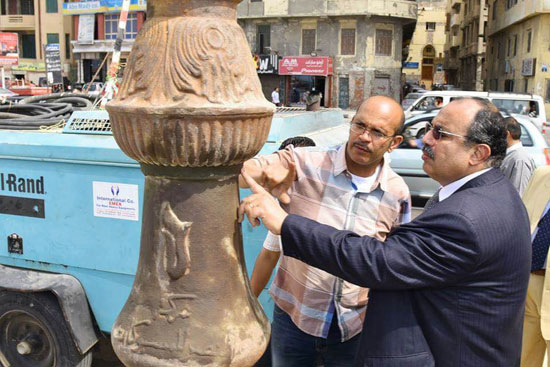 محافظ الإسكندرية يتفقد أعمال تجديد الكورنيش (6)