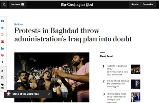 الصحف الأمريكية ، نيويورك تايمز ، العراق ، داعش (3)