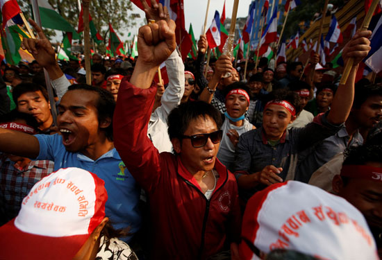 احتجاجات فى نيبال (4)