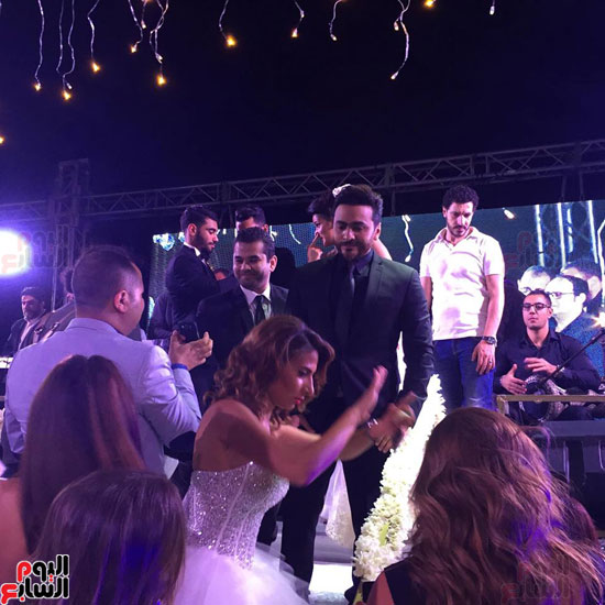  حفل زفاف ابنة طارق عجمى مدير المراسلين بالأخبار (7)