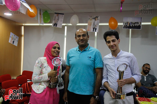 احتفالية اليوم السابع بفوز الزميلين هدى زكريا ومحمد المندراوى بجائزة الصحافة العربية  (1)