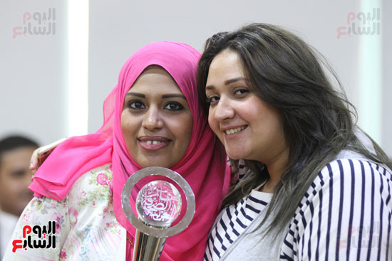 احتفالية اليوم السابع بفوز الزميلين هدى زكريا ومحمد المندراوى بجائزة الصحافة العربية  (54)