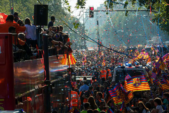 احتفال برشلونة (11)