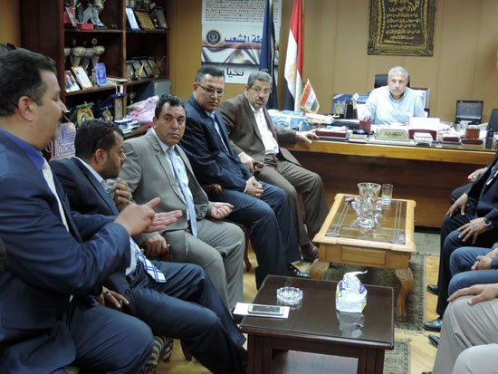 مدير أمن الغربية خلال الاجتماع مع أعضاء نقابة المحامين (5)