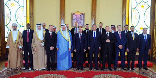 الرئيس السيسي خلال لقاء وزراء الرياضة العرب  (3)